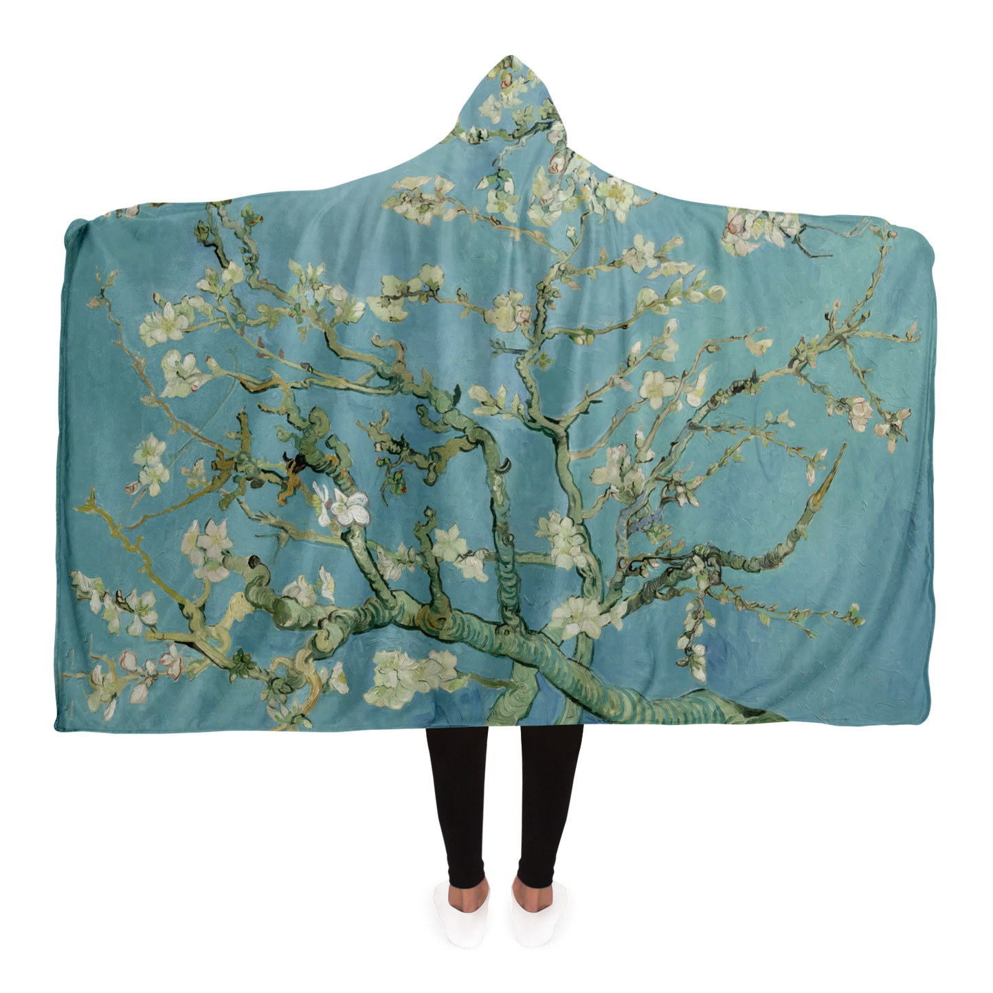 Van Gogh’s Almond Blossom, 1890 - Hooded Blanket