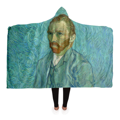 Van Gogh’s Self Portrait, 1889 - Hooded Blanket